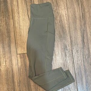 American Eagle Olive Green Leggings with Pockets